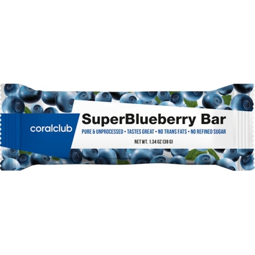 Енергія та працездатність: СуперБлубері Бар / SuperBlueberry Bar (Coral Club)